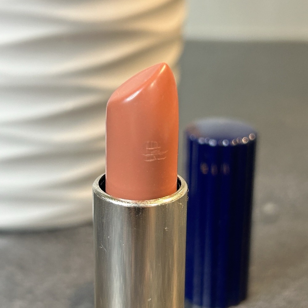 Vintage Estee Lauder All Day Lipstick SPICED ROSE Blue RIbbed Tube HTF - Picture 4 of 6